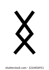 Runes Alphabet Letter Ingwaz