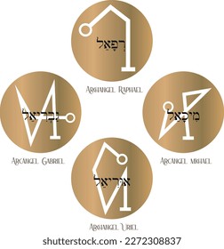 Runes Archangels, Seal Archangels, Sigil Archangels, Archangel Michael, Archangel Raphael, Archangel Uriel, Archangel Gabriel.