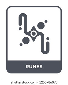 runes icon vector on white background, runes trendy filled icons from Magic collection, runes simple element illustration