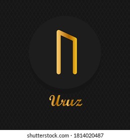 Runes. Scandinavian ornament. Icon mystery