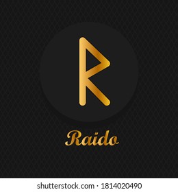 Runes. Scandinavian ornament. Icon mystery