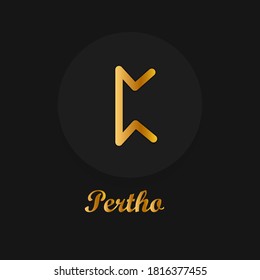 Runes. Stone. Scandinavian element. Esoteric