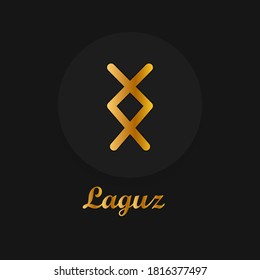 Runes. Stone. Scandinavian element. Esoteric