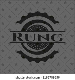 Rung retro style black emblem