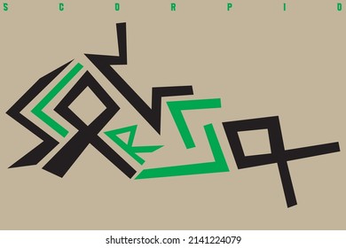 RUNIC ALPHABET ZODIAC SCORPIO COLOR LOGO BACKGROUND WALLPAPERS