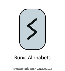 Runic Alphabets. Complete collection of Rune alphabet, futhark. Writing ancient Germans. Vector Mystical symbols. 
Esoteric, occult, magic illustration for Tattoos.
