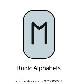 Runic Alphabets. Complete collection of Rune alphabet, futhark. Writing ancient Germans. Vector Mystical symbols. 
Esoteric, occult, magic illustration for Tattoos.
