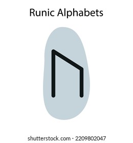 Runic Alphabets, Futhark. Writing Ancient Germans. Vector Mystical Symbols. 
Esoteric, Occult, Magic Illustration For Tattoos.
