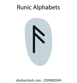 Runic Alphabets, Futhark. Writing Ancient Germans. Vector Mystical Symbols. 
Esoteric, Occult, Magic Illustration For Tattoos.
