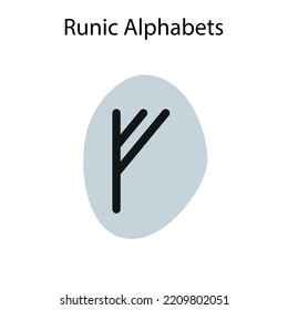 Runic Alphabets, Futhark. Writing Ancient Germans. Vector Mystical Symbols. 
Esoteric, Occult, Magic Illustration For Tattoos.
