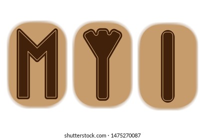 Runic combinations for application to protective amulets. Protection from magical effects.