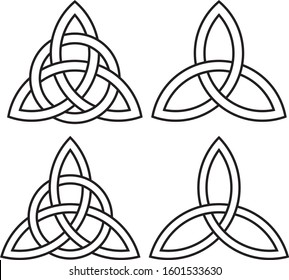 
runic symbol, four vector presentations, different spacing measures