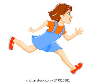 Runing girl