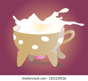 runing mag of milk