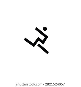 Runner app sport race app vector logo design