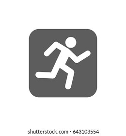 Runner athlete Icon in trendy flat style isolated on white background. Award symbol for your web site design, logo, app, UI. Vector illustration, EPS10.