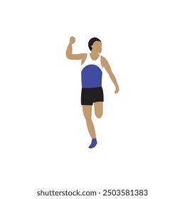 Runner Athlete vector illustration on white background