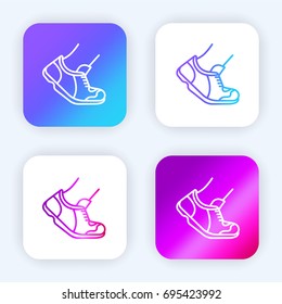 Runner bright purple and blue gradient app icon
