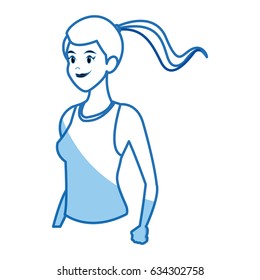 runner girl training athletic design graphic