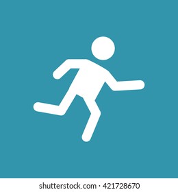 Runner Icon. Eps-10.