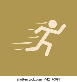 Runner Icon. Eps-10.