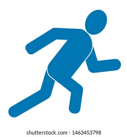 runner icon. fast run icon, running icon vector   runner symbol design. colored collection. runner concept. athletics, marathon, summer sport, run icon isolated on white background - vector