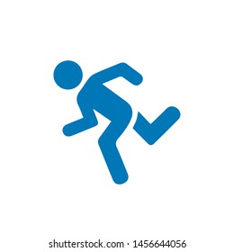 runner icon. Logo element illustration. runner symbol design. colored collection. runner concept. Can be used in web and mobile