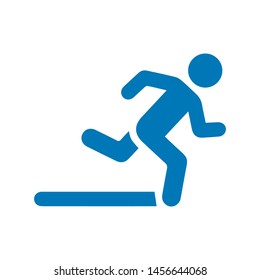 runner icon. Logo element illustration. runner symbol design. colored collection. runner concept. Can be used in web and mobile