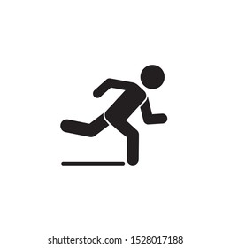 Runner icon. Logo element illustration. Runner symbol design. colored collection. Runner concept. Can be used in web and mobile
