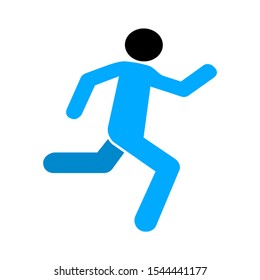 runner icon. Logo element illustration. runner symbol design. colored collection. runner concept. Can be used in web and mobile