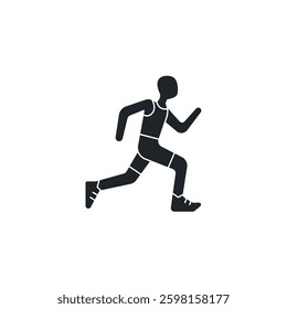 Runner icon symbol vector illustration isolated on white background
