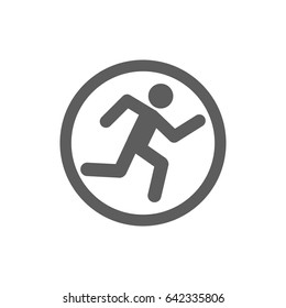 Runner Icon in trendy flat style isolated on white background. Award symbol for your web site design, logo, app, UI. Vector illustration, EPS10.
