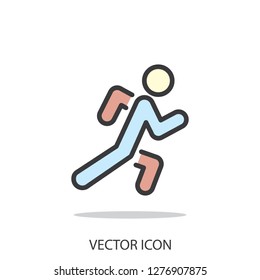 Runner icon vector