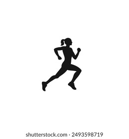 Runner icon vector. EPS 10 editable vector