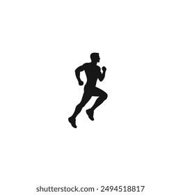 Runner icon vector. EPS 10 editable vector