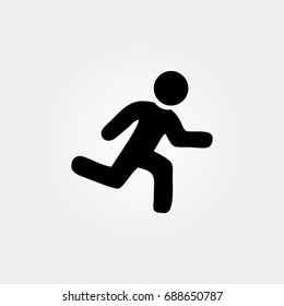 Runner Icon Vector Sign Symbol On Stock Vector (Royalty Free) 688650787 ...