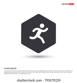 Runner Icon White Background icon template
