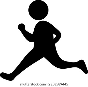 runner jogging man run away