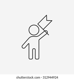 runner line icon