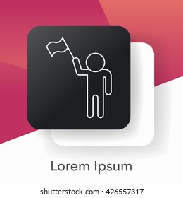 runner line icon
