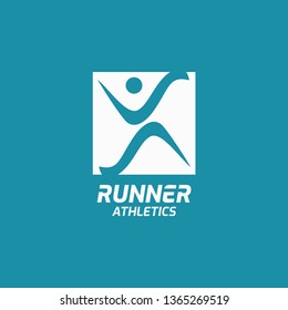 Runner logo, design inspiration vector template for company logo