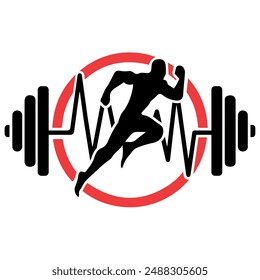 runner logo design vector file