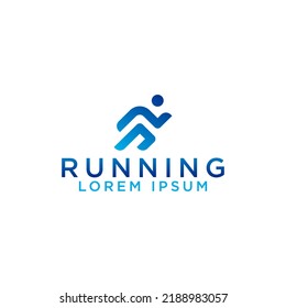 runner logo icon and vector