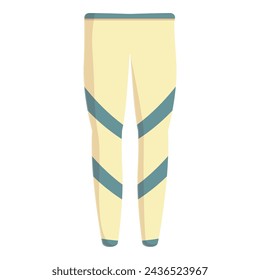 Runner pants icon cartoon vector. Running accessories clothes. Sole step counter