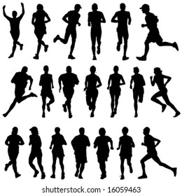 runner people vector 2