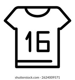 Runner shirt icon. Outline Runner shirt vector icon for web design isolated on white background