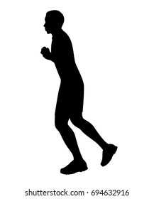 Runner silhouette vector