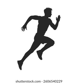 Runner silhouette - vector illustration	