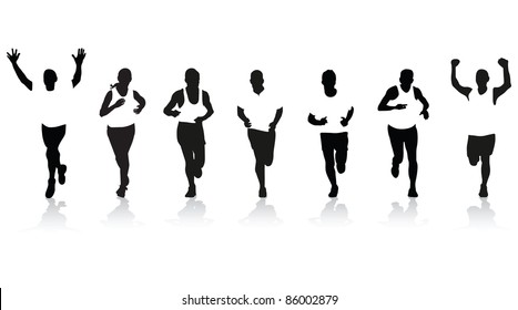 runner silhouettes