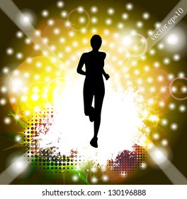 Runner sport illustration